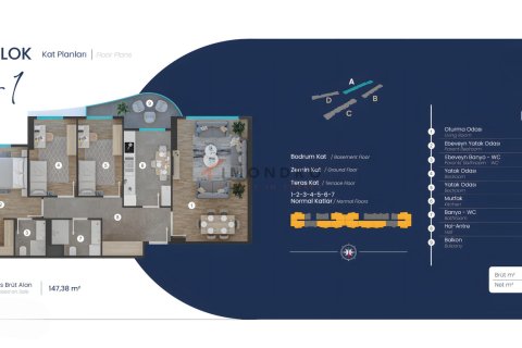 Продажа квартиры  в Пендике, Стамбуле, Турция 1+1, 64м2, №221207 – фото 21