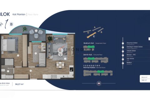 Продажа квартиры  в Пендике, Стамбуле, Турция 3+1, 148м2, №221209 – фото 28