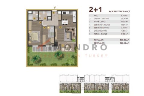 2+1 Lejlighed  i Zeytinburnu, Istanbul, Tyrkiet Nr. 217267 - 21