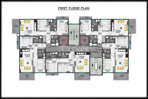 آپارتمان در  Alanya ، ترکیه 2 خوابه ، 86 متر مربع.  شماره 223347 - 21