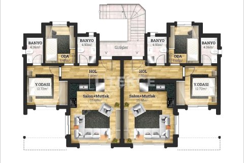 آپارتمان در  Mudanya ، ترکیه 2 خوابه ، 138 متر مربع.  شماره 223345 - 15