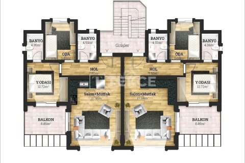 آپارتمان در  Mudanya ، ترکیه 2 خوابه ، 138 متر مربع.  شماره 223345 - 14