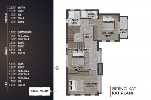 5+2 Villa  i Kusadasi, Aydin, Tyrkiet Nr. 211667 - 22