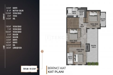 5+2 Villa  i Kusadasi, Aydin, Tyrkiet Nr. 211667 - 19