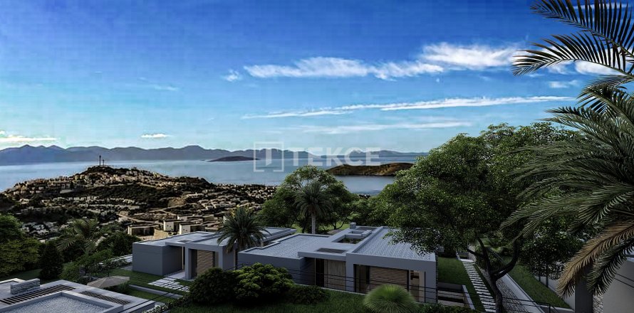3+1 Villa i Bodrum, Mugla, Tyrkia Nr. 211628