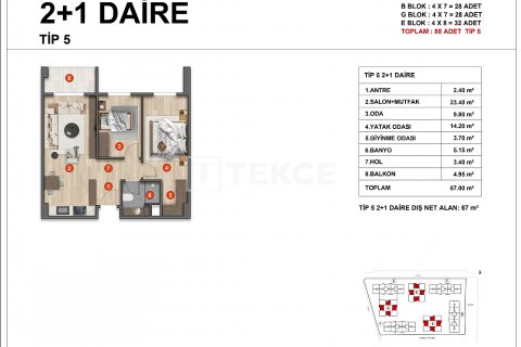 Apartment for sale  in Bursa, Turkey, 3 bedrooms, 96m2, No. 211668 – photo 12