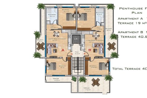 Penthouse for sale  in Famagusta, Northern Cyprus, 2 bedrooms, 124m2, No. 215071 – photo 21