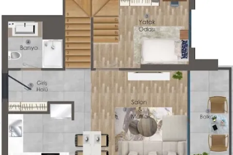 2+1 Leilighet i Mugla, Tyrkia Nr. 220381 - 27