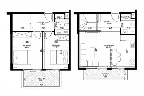 2+1 Penthouse in Yekta Golden Valley, Oba, Antalya, Turkey No. 101762