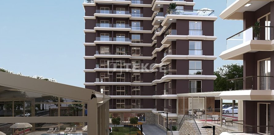 2+1 Lejlighed  i Erdemli, Mersin, Tyrkiet Nr. 237597