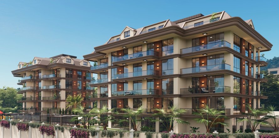 1+1 Lägenhet  i Alanya, Antalya, Turkiet Nr. 227737