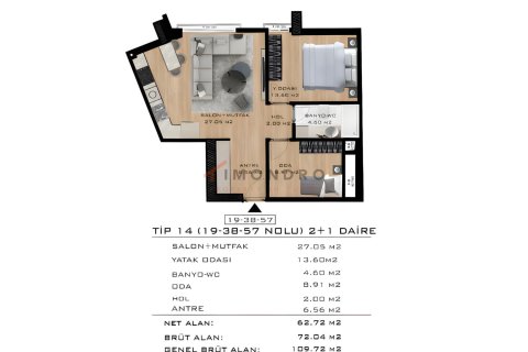 Продажа квартиры  в Стамбуле, Турция 1+1, 73м2, №212028 – фото 6