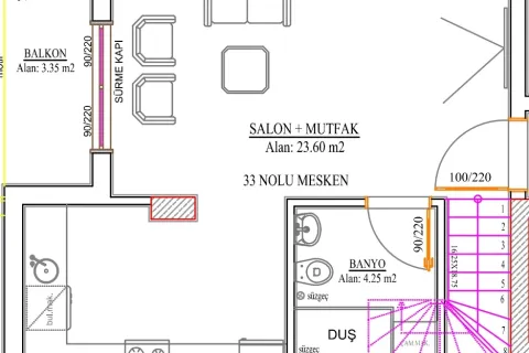 2+1 Lejlighed i Tyrkiet Nr. 220355 - 24