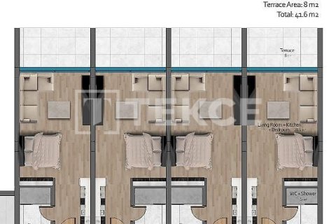 آپارتمان در  Girne ، ترکیه 42 متر مربع.  شماره 224394 - 20