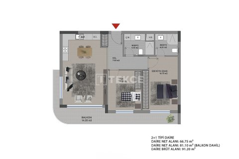 1+1 Wohnung in Lefkosha, Nr. 232287 - 25