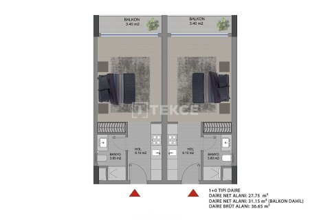 1+1 Wohnung in Lefkosha, Nr. 232287 - 27