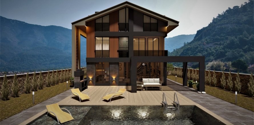 Вилла  3+1 в Олюдениза, Мугла, Турция №212696