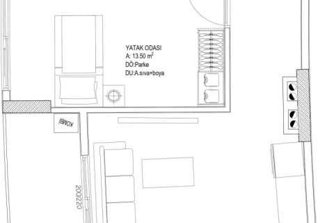 آپارتمان در  Aksu ، ترکیه 2 خوابه ، 87 متر مربع.  شماره 220890 - 18