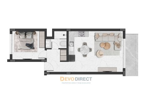 1+1 Lägenhet i Tatlisu, Famagusta, Nr. 226094 - 8