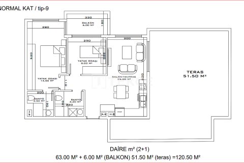 Apartment for sale  in Aksu, Antalya, Turkey, 2 bedrooms, 126m2, No. 100158 – photo 24
