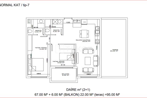 Apartment for sale  in Aksu, Antalya, Turkey, 2 bedrooms, 126m2, No. 100158 – photo 25