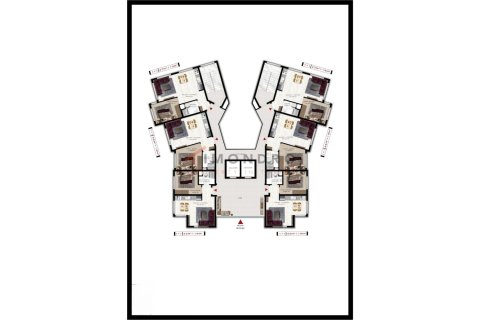 آپارتمان در  Aksu ، ترکیه 1 خوابه ، 66 متر مربع.  شماره 215819 - 14