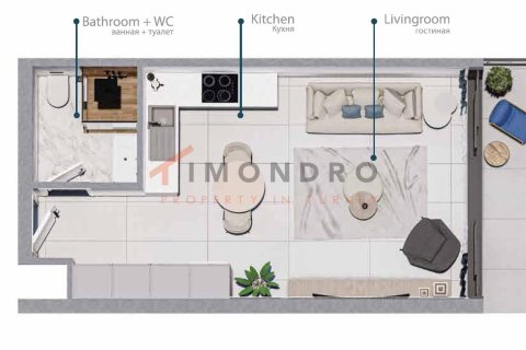 Apartment for sale  in Northern Cyprus, 1 bedroom, 75m2, No. 215302 – photo 28