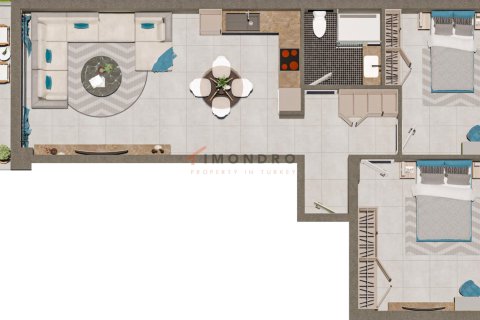 Apartment for sale  in Northern Cyprus, 1 bedroom, 75m2, No. 215302 – photo 23