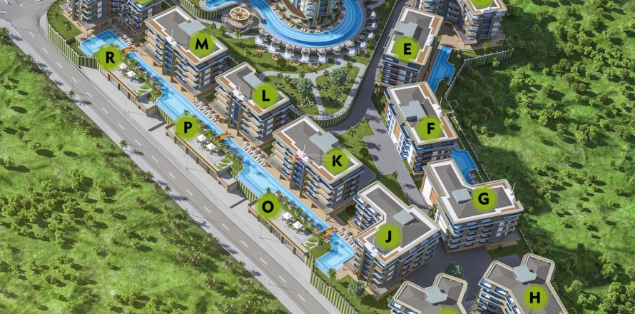 Квартира 1+1 в Аланье, Анталья, Турция №216279