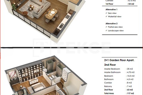 1+1 Wohnung in Antalya, Türkei Nr. 215044 - 26