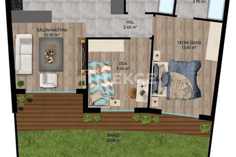 Apartment for sale  in Aksu, Antalya, Turkey, 1 bedroom, 46m2, No. 215041 – photo 17