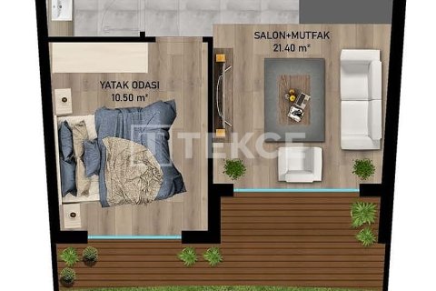 Apartment for sale  in Aksu, Antalya, Turkey, 1 bedroom, 46m2, No. 215041 – photo 16