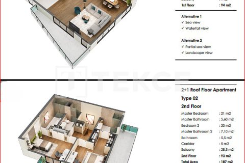 2+1 Leilighet  i Antalya, Tyrkia Nr. 215046 - 28