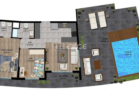 Apartment for sale in Aksu, Antalya, Turkey, 2 bedrooms, 67m2, No. 215042 – photo 20