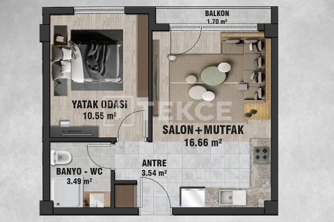 1+1 Wohnung in Ankara, Türkei Nr. 206769 - 28
