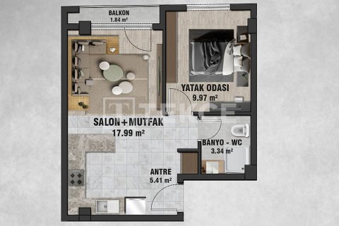 1+1 Wohnung in Ankara, Türkei Nr. 206769 - 30