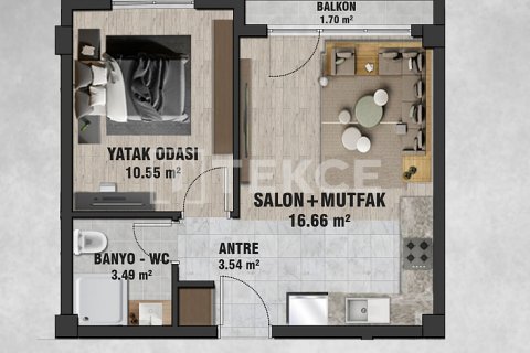 1+1 Wohnung in Ankara, Türkei Nr. 206769 - 22