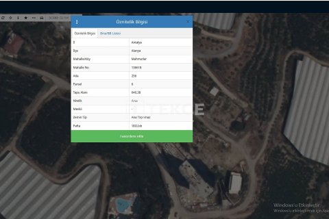 Land plot for sale  in Alanya, Antalya, Turkey, 640m2, No. 223261 – photo 4