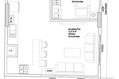 Продажа квартиры  в Мугле, Турция, 81м2, №224306 – фото 4