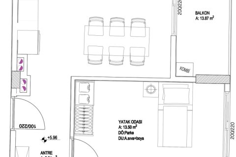 Продажа квартиры  в Мугле, Турция, 66м2, №224303 – фото 4