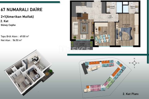 1+1 Lejlighed i Aksu, Antalya, Tyrkiet Nr. 107330 - 14