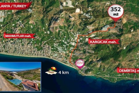 Leilighet  i Alanya, Antalya, Tyrkia Nr. 222447 - 2