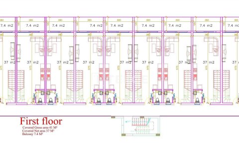 آپارتمان در  Famagusta ، ترکیه 1 خوابه ، 56 متر مربع.  شماره 217245 - 3
