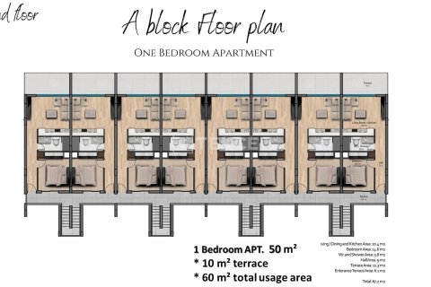 پنت هاس در  Famagusta ، ترکیه 78 متر مربع.  شماره 217244 - 20