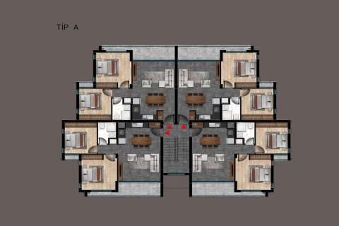 2+1 Wohnung  in Alsancak, Girne,  Nr. 214570 - 9