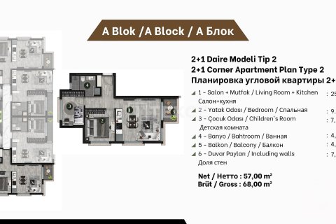 3+1 Wohnung  in Antalya, Türkei Nr. 219736 - 25