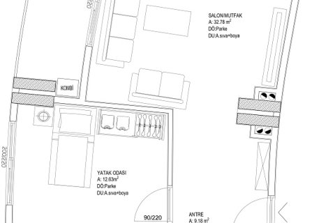 Lägenhet  i Mugla, Turkiet Nr. 224206 - 4