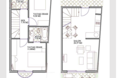 4+1 Villa  i Bodrum, Mugla, Turkiet Nr. 218336 - 18