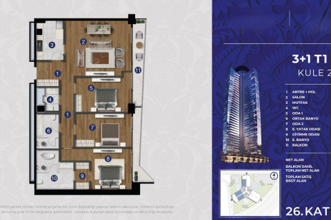 2+1 Wohnung  in Istanbul, Türkei Nr. 221927 - 17