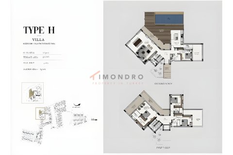 ویلا در  Catalkoy ، ترکیه 3 خوابه ، 237 متر مربع.  شماره 221529 - 13